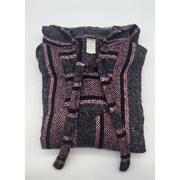 Vintage Molina Baja Hoodie Drug Rug Pullover Size Medium 38-40 - Picture 2 of 8